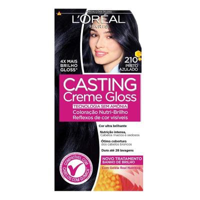 Tintura L’Oréal Casting Creme Gloss 210 Preto Azulado